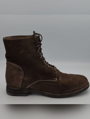 OFFICINE CREATIVE - LEXIKON Brown Suede Lace-up Boots, Size 36